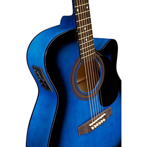 Rogue RA-090 Concert Cutaway Acoustic-Electric Guitar Mahogany - musicians--Friend
