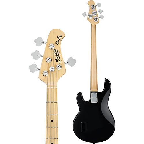 Sterling by Music Man S.U.B. StingRay RAY4 Maple Fingerboard Electric Bass Guitar Chopper Blue White Pickguard - musicians--Friend