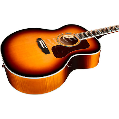 Guild F-55E Maple Jumbo Acoustic-Electric Guitar Antique Burst - musicians--Friend