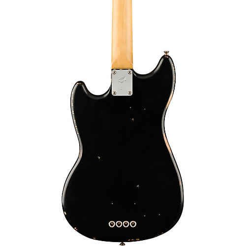 Fender Justin Meldal-Johnsen Road Worn Mustang Electric Bass Black - musicians--Friend