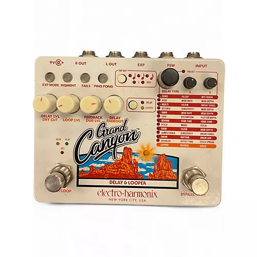 Used Electro-Harmonix Grand Canyon Delay and Looper Effect Pedal - musicians--Friend