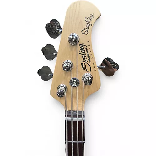 Used Sterling by Music Man Ray4 Black Electric Bass Guitar Black - musicians--Friend