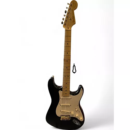 Used Fender Artist Series Eric Clapton Stratocaster Black Solid Body Electric Guitar Black - musicians--Friend