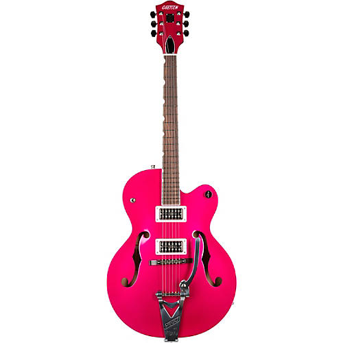 Gretsch Guitars G6120T-HR Brian Setzer Signature Hot Rod Hollowbody With Bigsby Magenta Sparkle - musicians--Friend