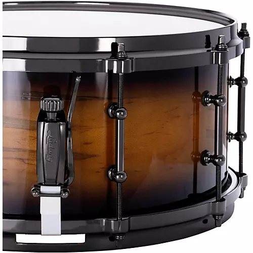 Ludwig Exotic Select Snare Drum with Black Nickel Hardware 14 x 6.5 in. Black Gold Burst - musicians--Friend