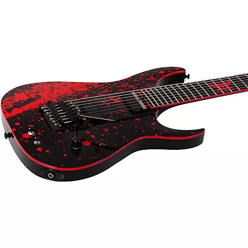 Schecter Guitar Research Sullivan King Banshee-7 FR-S Electric Guitar Obsidian Blood - musicians--Friend