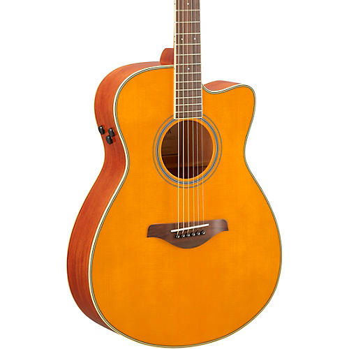 Yamaha FSC-TA TransAcoustic Concert Cutaway Acoustic-Electric Guitar Brown Sunburst - musicians--Friend
