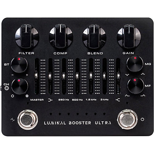 Darkglass Luminal Booster Ultra Compression and Harmonic Boost Combo Effects Pedal Black - musicians--Friend