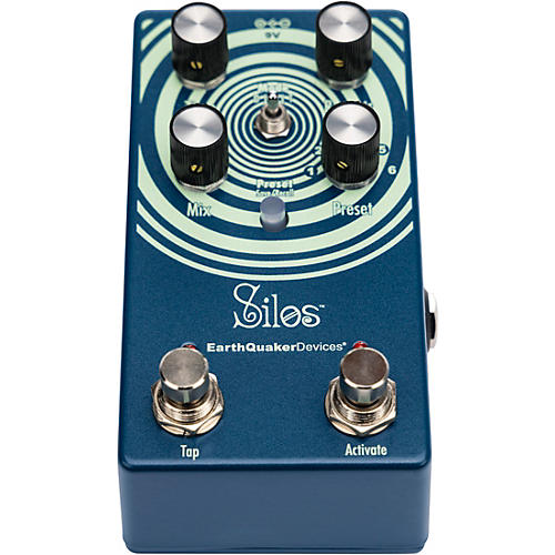 EarthQuaker Devices Silos Multi-Generational Time Reflection Device Delay Effects Pedal Ocean Blue - musicians--Friend
