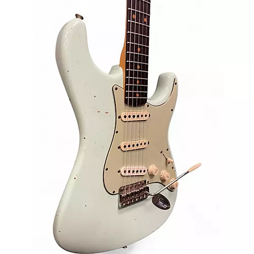 Used 2021 Fender Limited Edition 60's Journeyman Stratocaster Surf Green Solid Body Electric Guitar Surf Green - musicians--Friend