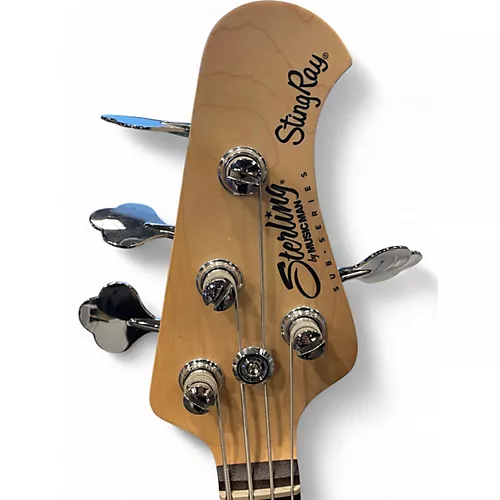 Used Sterling by Music Man StingRay Ray4 Trans Black Electric Bass Guitar Trans Black - musicians--Friend