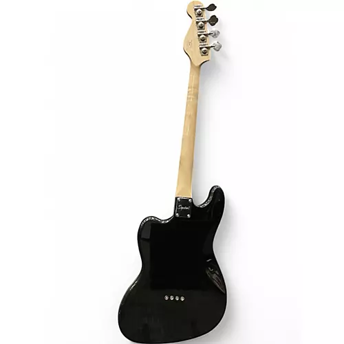 Used 2024 Squier Paranormal Rascal Bass HHa Metallic Black Electric Bass Guitar Metallic Black - musicians--Friend