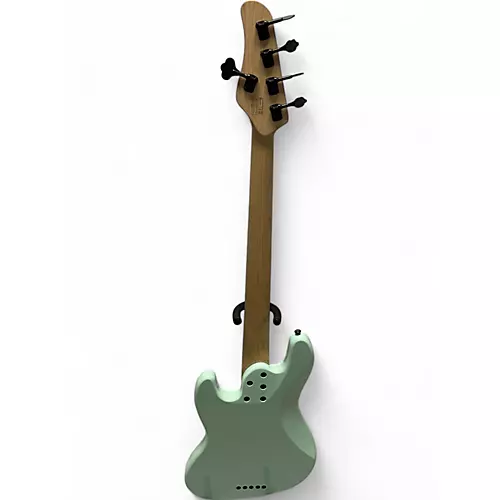 Used Schecter Guitar Research j5 Green Electric Bass Guitar Green - musicians--Friend