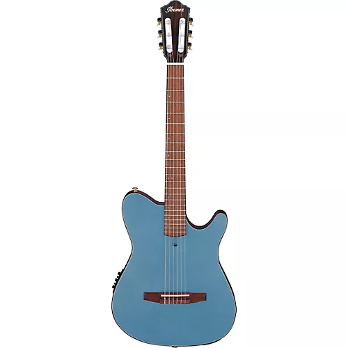 Ibanez FRH10N Nylon-String Acoustic-Electric Guitar Rose Gold Metallic Flat - musicians--Friend