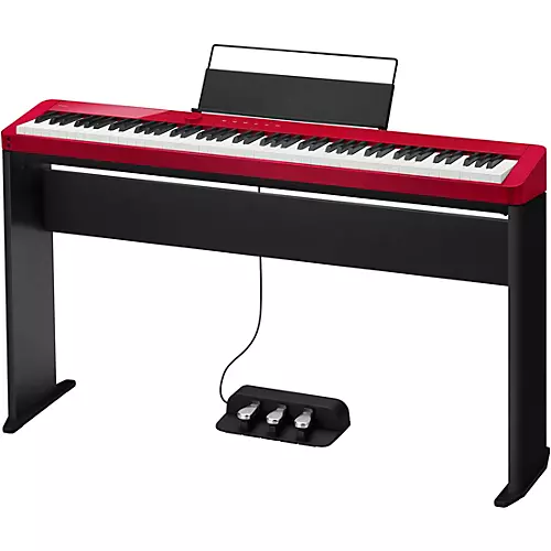Casio PX-S1100 Privia Digital Piano With CS-68 Stand and SP-34 Pedal White - musicians--Friend