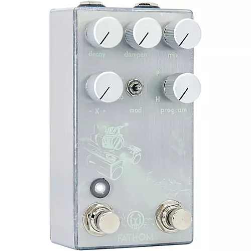 Walrus Audio Fathom Multi-Function Reverb Effects Pedal Platinum - musicians--Friend