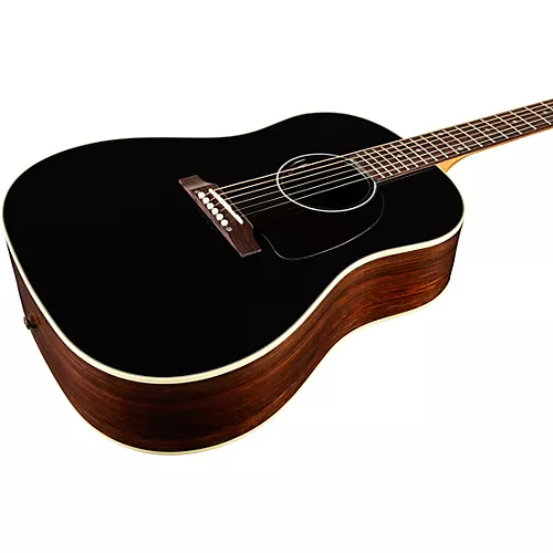 Gibson J-45 Standard Rosewood Limited-Edition Acoustic-Electric Guitar Blacktop - musicians--Friend