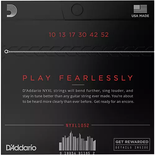 D'Addario NYXL1052 Light Top/Heavy Bottom Electric Guitar Strings - musicians--Friend