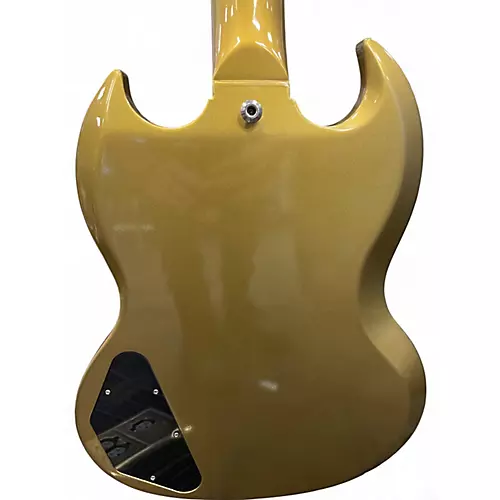 Used 2020 Gibson CUSTOM SHOP 1961 SG STANDARD REISSUE 3 PICKUP FAT NECK  Gold Solid Body Electric Guitar Gold - musicians--Friend