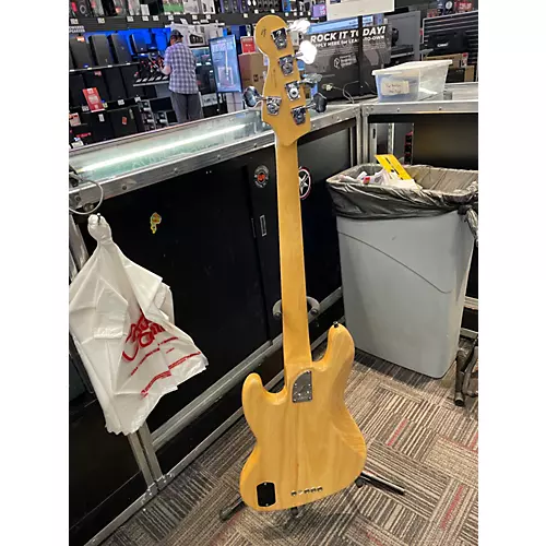 Used Fender American Deluxe Jazz Bass V Natural Electric Bass Guitar Natural - musicians--Friend