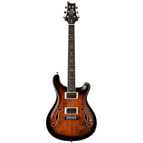 PRS SE Hollowbody II Piezo Electric Guitar Orange Tiger Smokeburst - musicians--Friend