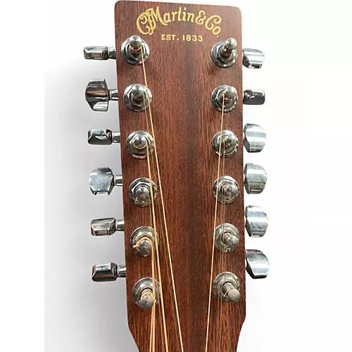 Used Martin X SERIES CUSTOM Natural 12 String Acoustic Electric Guitar Natural - musicians--Friend