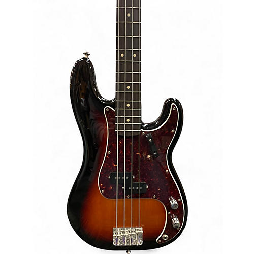 Used Fender Vintera 60s Precision  Sunburst Electric Bass Guitar Sunburst - musicians--Friend