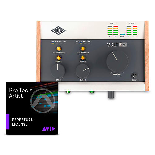 Universal Audio Volt USB Audio Interface with AVID Pro Tools Artist Perpetual License Volt 476 - musicians--Friend