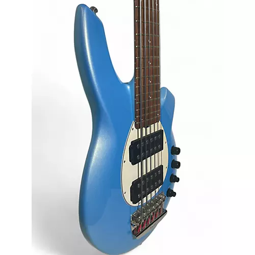 Used Ernie Ball Music Man Bongo 6 String Sky Blue Electric Bass Guitar Sky Blue - musicians--Friend