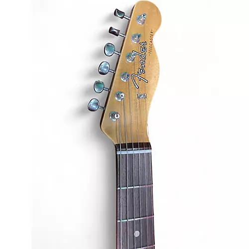 Used Fender Custom Shop Jimmy Page Mirror Telecaster Black Solid Body Electric Guitar Black - musicians--Friend