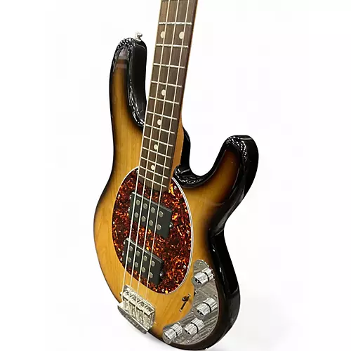 Used Ernie Ball Music Man Stingray HH 4 String BURNT ENDS Electric Bass Guitar BURNT ENDS - musicians--Friend