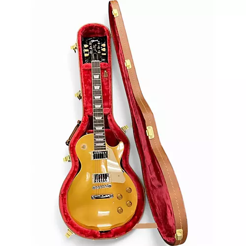 Used Gibson Les Paul Standard 1950S Neck Gold Top Solid Body Electric Guitar Gold Top - musicians--Friend