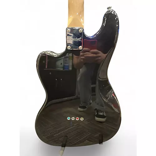 Used 2024 Squier PARANORMAL RASCAL Metallic Black Electric Bass Guitar Metallic Black - musicians--Friend
