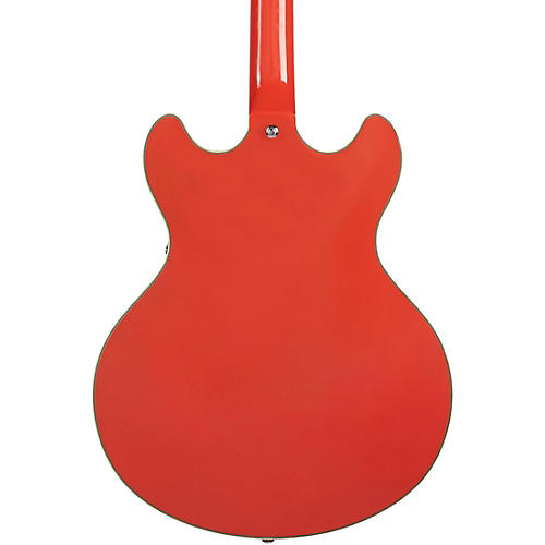 D'Angelico Premier DC Semi-Hollow Electric Guitar With Stopbar Tailpiece Black Flake - musicians--Friend