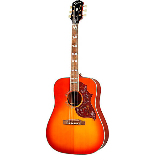 Epiphone Inspired by Gibson Hummingbird Acoustic-Electric Guitar Aged Natural Antique - musicians--Friend