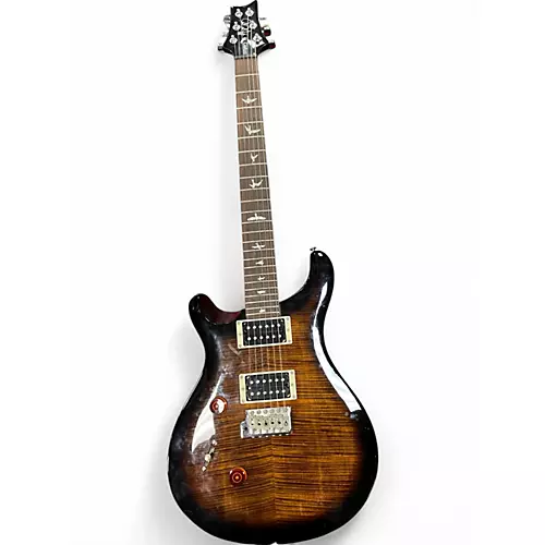 Used PRS SE CUSTOM 24 LEFT HANDED BLACK GOLD BURST Electric Guitar BLACK GOLD BURST - musicians--Friend