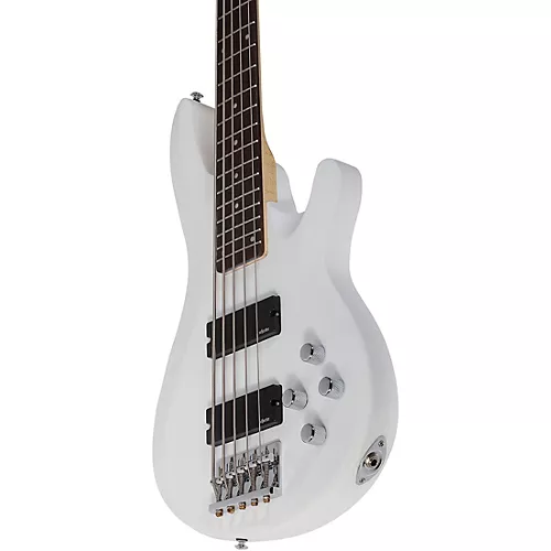 Schecter Guitar Research C-5 Deluxe Electric Bass Satin Metallic Light Blue - musicians--Friend