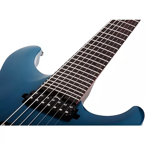 Schecter Guitar Research Aaron Marshall AM-7 7-String Electric Guitar Cobalt Slate - musicians--Friend
