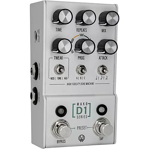 Open-Box Walrus Audio Mako Series D1 Delay Effects Pedal Condition 1 - Mint Silver - musicians--Friend