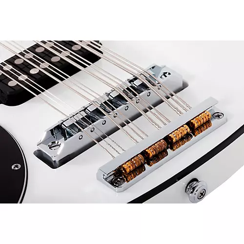 Schecter Guitar Research Stargazer-12 LH 12-String Electric Bass Gloss White - musicians--Friend