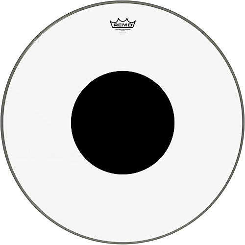 Remo Controlled Sound Clear With Black Dot Bass Drum Head 22 in. - musicians--Friend