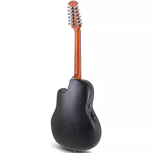 Ovation CE4412-5-G Celebrity Series Elite Mid-Depth 12-String Acoustic-Electric Guitar Black - musicians--Friend