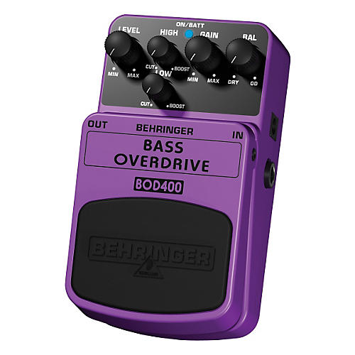 Behringer Bass Overdrive BOD400 Bass Effects Pedal - musicians--Friend