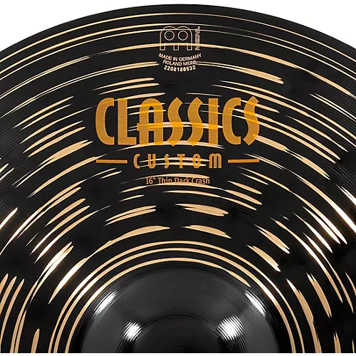 MEINL Classics Custom Dark Thin Crash Cymbal 18 in. - musicians--Friend