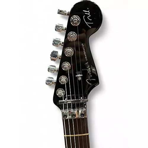 Used Fender Tom Morello Soul Power Stratocaster Black Solid Body Electric Guitar Black - musicians--Friend
