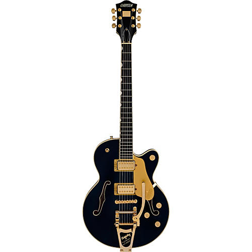 Gretsch Guitars Broadkaster Jr. LX Center Block with String-Thru Bigsby and Gold Hardware Electric Guitar Blackberry - musicians--Friend
