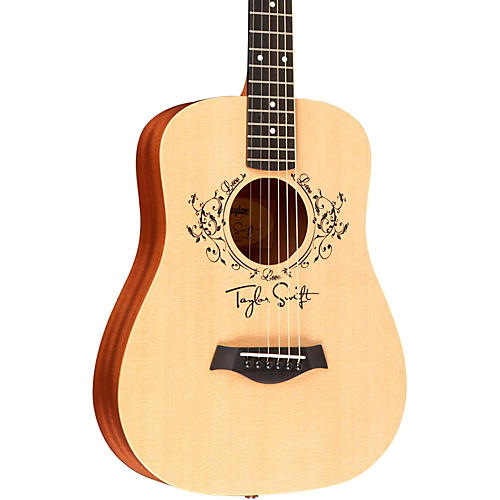 Taylor Taylor Swift Signature Baby Taylor Left-Handed Acoustic Guitar Natural 3/4 Size Dreadnought - musicians--Friend