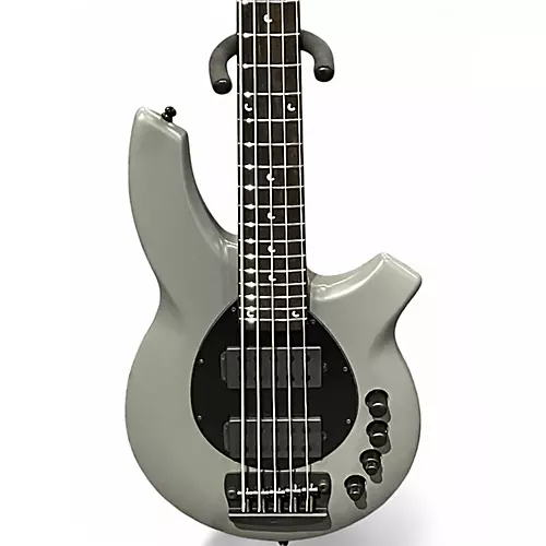 Used Ernie Ball Music Man Bongo 5 HH Matte Grey Electric Bass Guitar Matte Grey - musicians--Friend