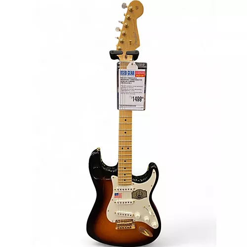 Used 2014 Fender 60th Anniversary Commemorative American Standard Stratocaster 2 Color Sunburst Solid Body Electric Guitar 2 Color Sunburst - musicians--Friend