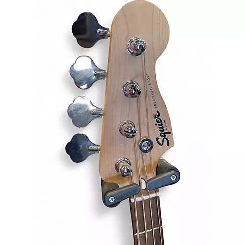 Used Squier Precision Bass Black Electric Bass Guitar Black - musicians--Friend
